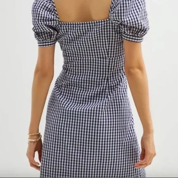 NEW Forever That girl (Anthropologie) gingham check dress, Med. GD896 - Picture 2 of 6